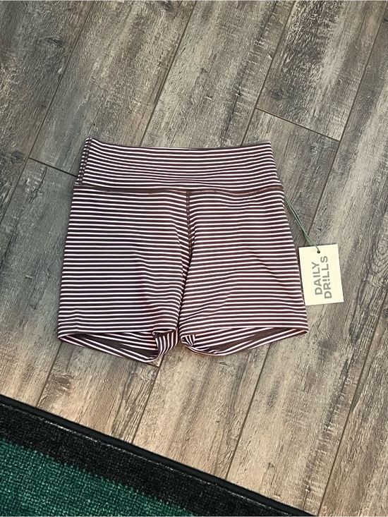 Daily Drills Pants - Daily Drills Striped Taffy & Mocha Shorts